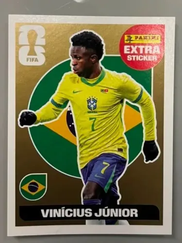 Vinicius Jr Gold extra sticker