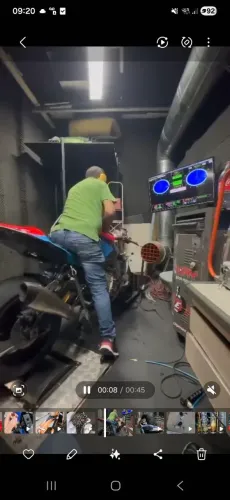Dinamometro de motocicleta c rolo de 500 kls