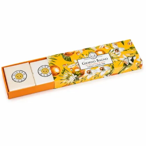 Kit 3 Sabonetes Naturais Flor de Laranjeira e Vetiver 100g Cada | Limpeza Suave e Perfumaç