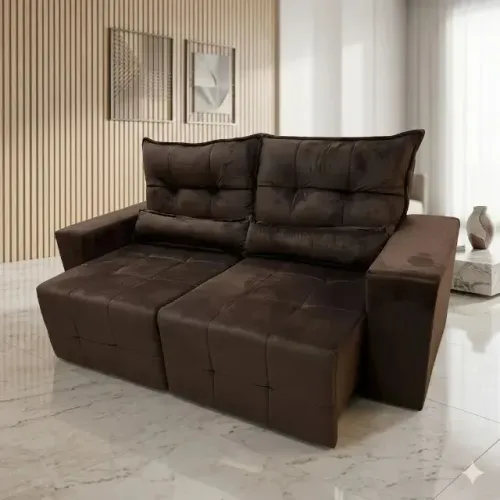 Sofa retratil e reclinável em estoque produto novo de loja