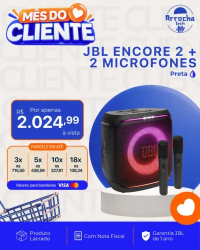 Jbl encore 2 + 2 microfones