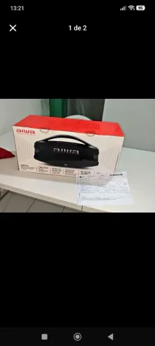 Aiwa Bombox Nova na caixa