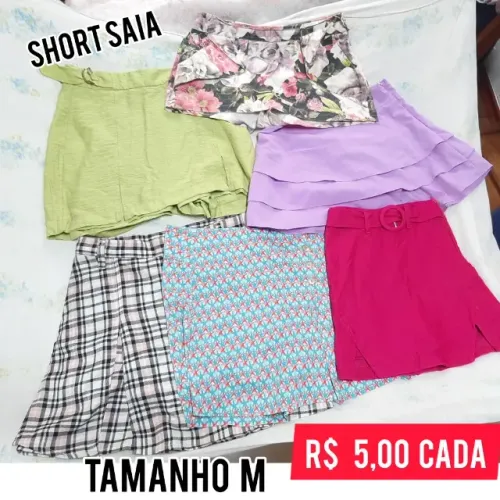 vestidos, saias, shorts feminino