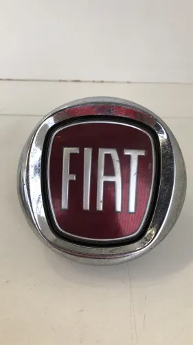 Emblema Fiat Original Cromado Vermelho - Tampa Traseira/Grade