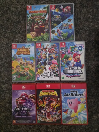 Jogos de nintendo switch 1 e 2