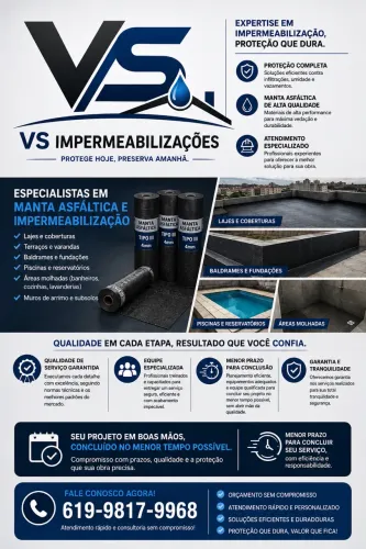 Serviços de impermeabilização