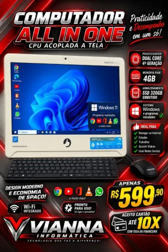 Computador ALL in ONE ( com tela acoplada)