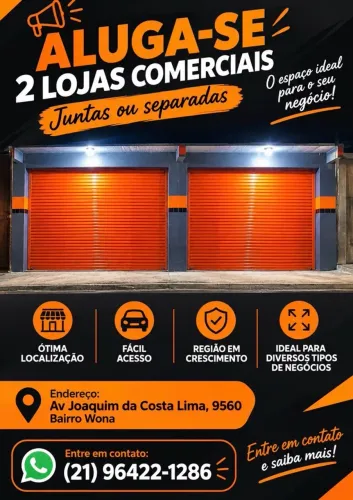 ALUGA-SE DUAS LOJAS (juntas ou separadas)