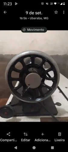 Máquina de costura industrial Singer antiga, toda reformada.