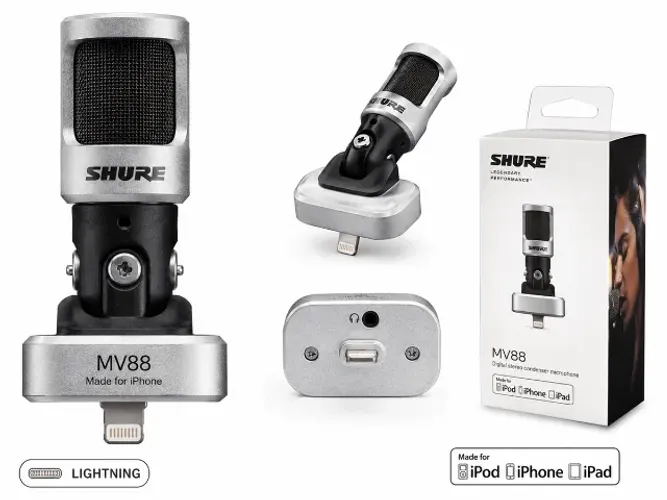 microfone shure mv88 lightning
