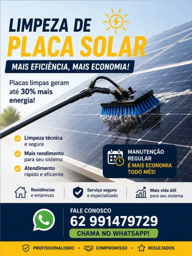     Limpeza de Painéis Solares