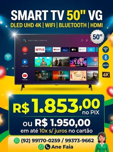 Smart TV 50' e 65'