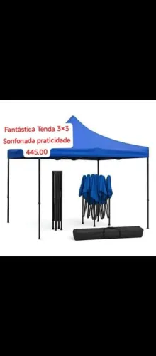 Tenda 3+3 sanfonada impermeável 
