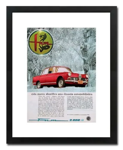 FNM 2000 JK - Quadro / pôster decorativo com propaganda original