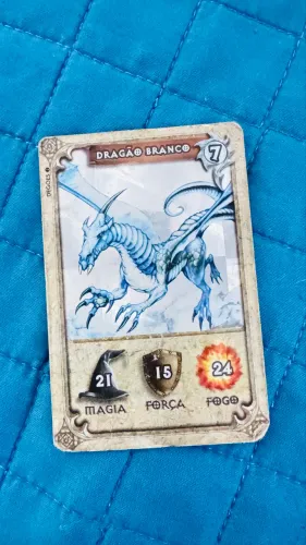 Dracomania dragão Branco prateado