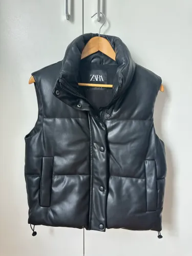 Colete Zara de couro