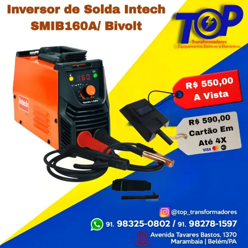 Maquina de solda inversora 160A SMIB intech