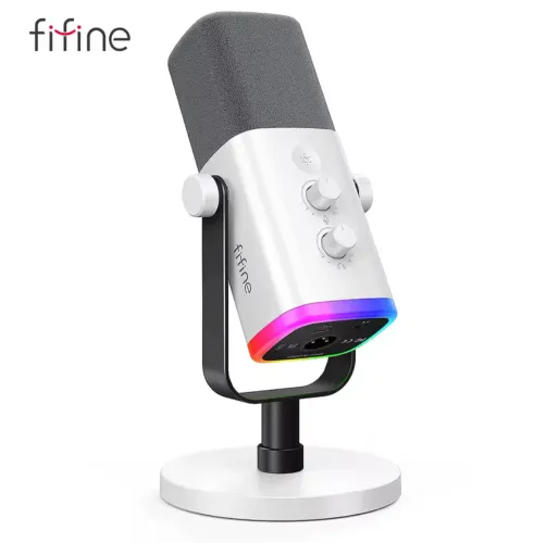 Microfone FIFINE AM8 - Branco 