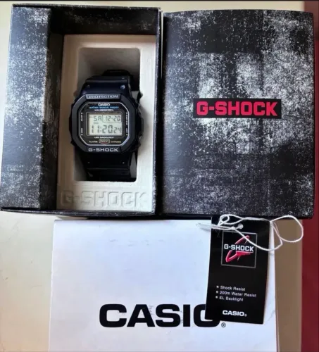 Relógio Masculino Casio G-shock Dw-5600ue-1 Preto 200 Metros