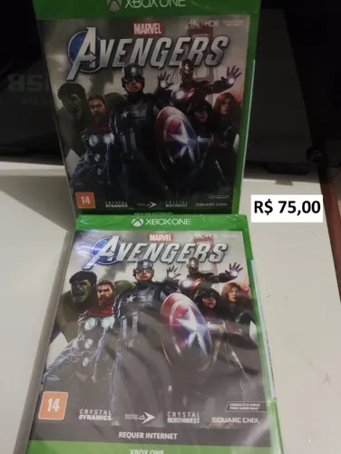 Marvel Vingadores avengers 75,00(lacrados) Xbox one/series