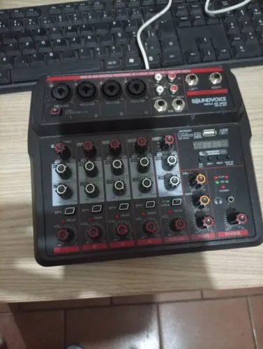 Mesa de som soundvoice mc6-bt