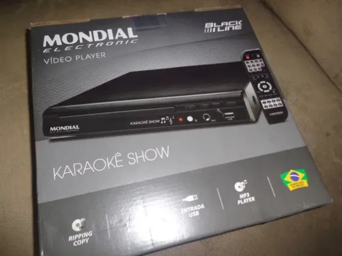 Dvd Player Novo, com Karaokê