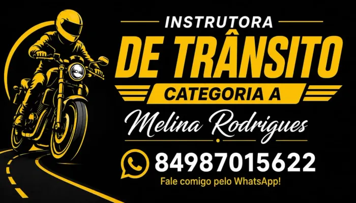 Instrutora credenciada pelo dentran
