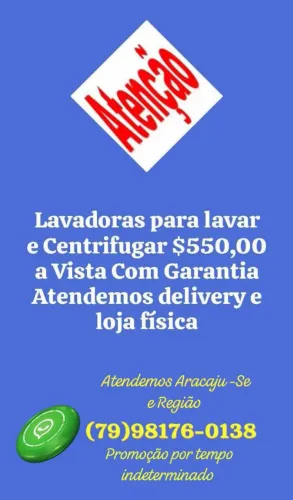 LAVADORAS SEMINOVAS LAVA E CENTRIFUGA 11,5 KG/10KG/9KG