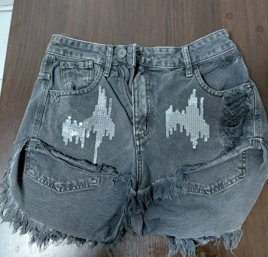 Shorts jeans feminino