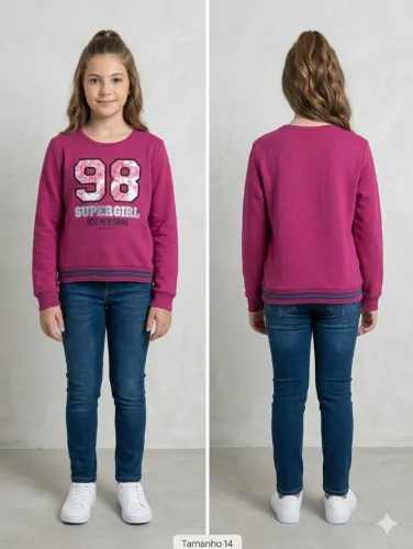 ? BLUSA JUVENIL MARISOL - TAMANHO 14 ?