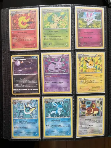 lote de eeveelutions BW PROMO + outras promos 30% abaixo da liga