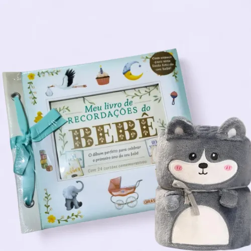 Livro Recordações do Bebê+ Mantinha
