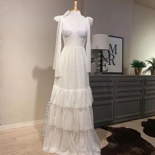 Vestido de festa, longo, noiva, pre wedding