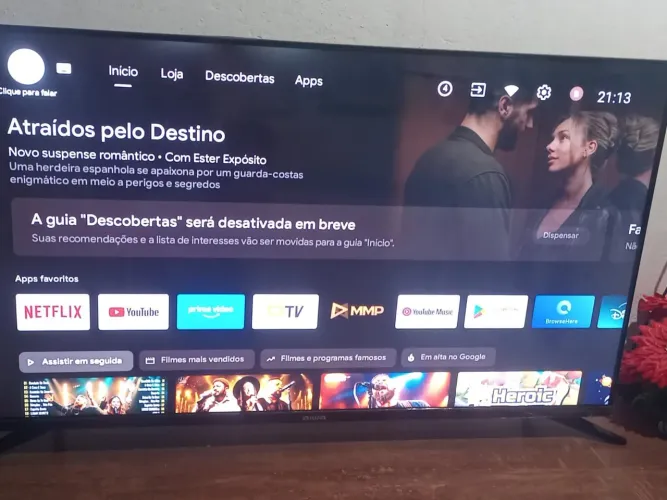 Tv smart 43 com comando de voz