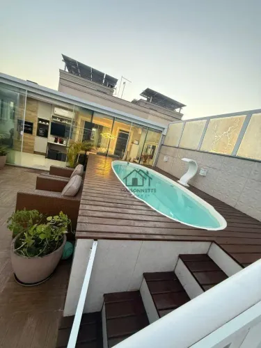 Cobertura Exclusiva com 4 quartos e espaço gourmet com piscina em Maria Paula - São Gonçal