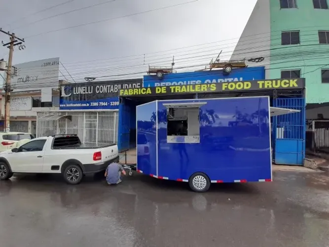 Trailer para Churrasco e Lanches - Estrutura Premium 