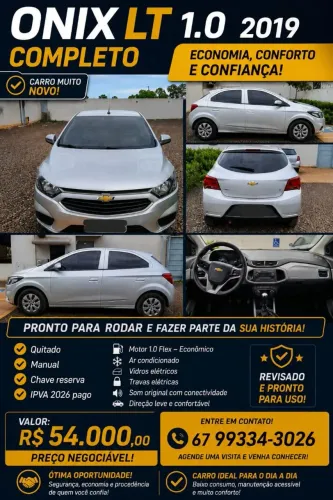 Chevrolet Onix Hatch LT 1.0 8V Flex Mec. 4P 2019