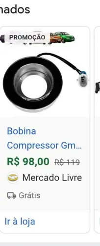 Bobina Compressor de AR GM