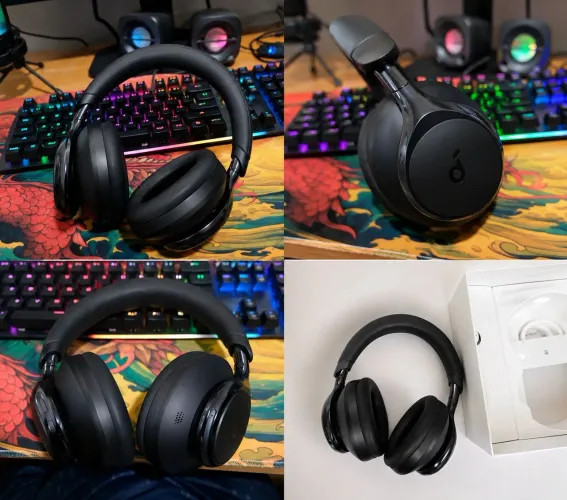 Fone Soundcore Space One ANC Bluetooth 5.3 - Impecável + NF