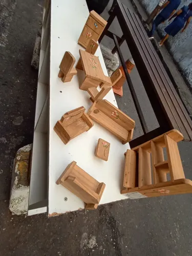 Brinquedo para criança,peças de casa em madeira