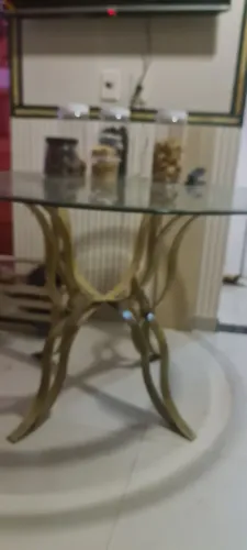 Mesa de vidro redonda