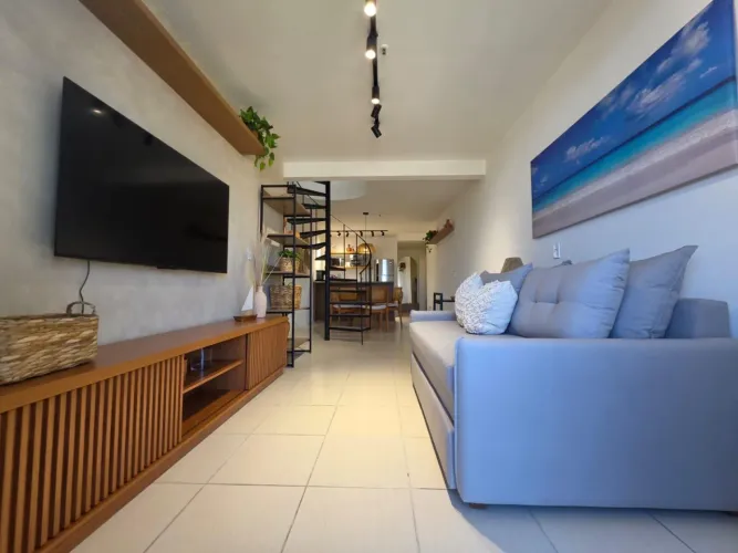 Alugo Cobertura, com 112m², 1 Quarto, vista mar Camboinhas