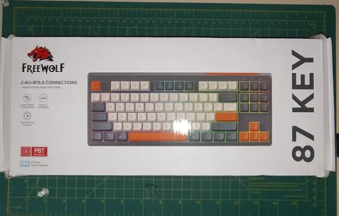 Teclado M87 Freewolf Bluetooth (Dual Wireless) RGB (Novo na Caixa) PBT