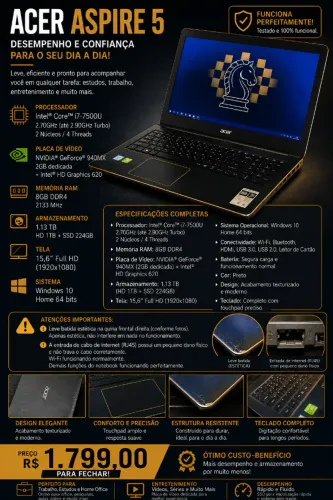 Notebook Acer Aspire 5