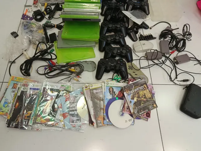 Lote de games com defeito 