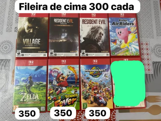 Jogos de Nintendo Switch / Nintendo Switch 2 VALORES NA FOTO