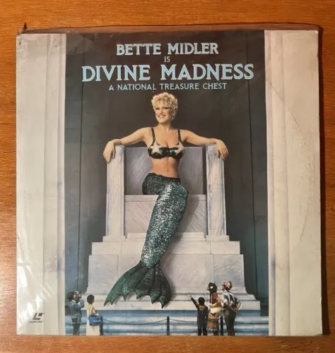 Laserdisc LD - Bette Midler Divine Madness - EM ÓTIMO ESTADO AINDA NO PLÁSTICO
