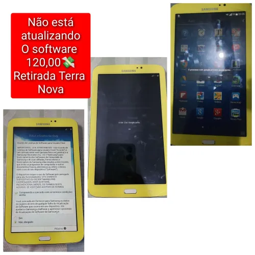 Tablet Não aparece para atualizar