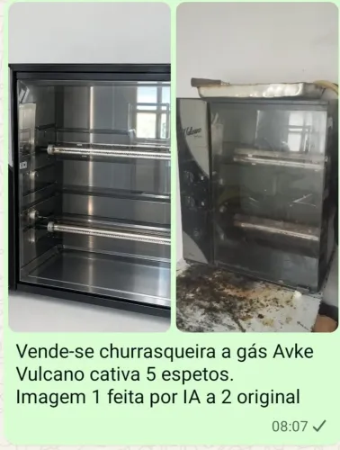 Churrasqueira a gás 5 espetos
