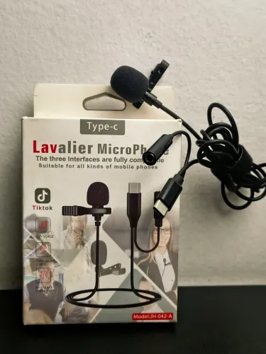 Microfone de Lapela JH : 042-A para Celular, PC, Vídeo Conferência e TIKTOK, YOUTUBE 
